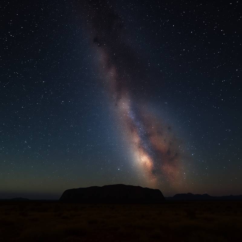 Stunning photograph of the Milky Way over the Australian outback